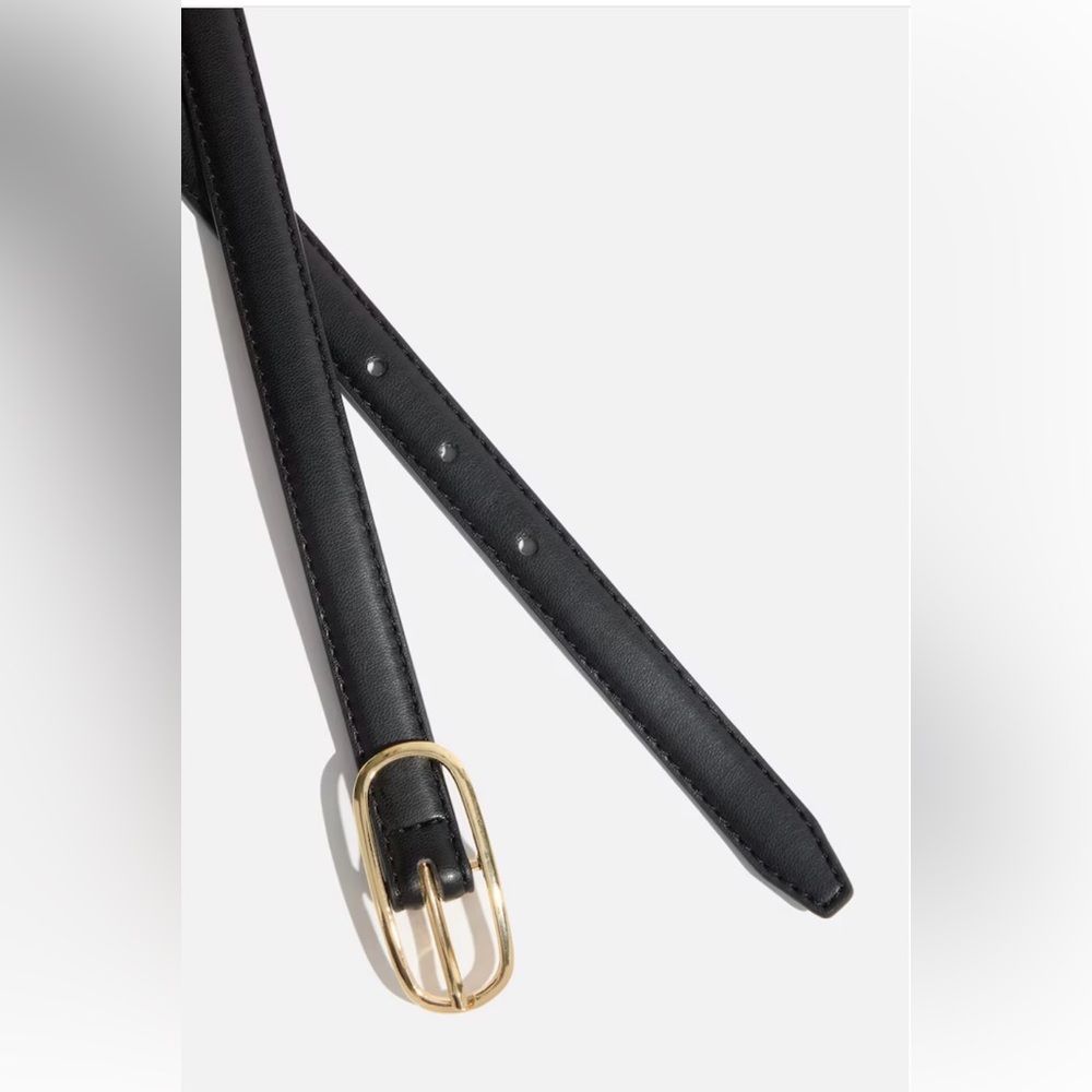 Dynamite Black Belt with Gold Buckle